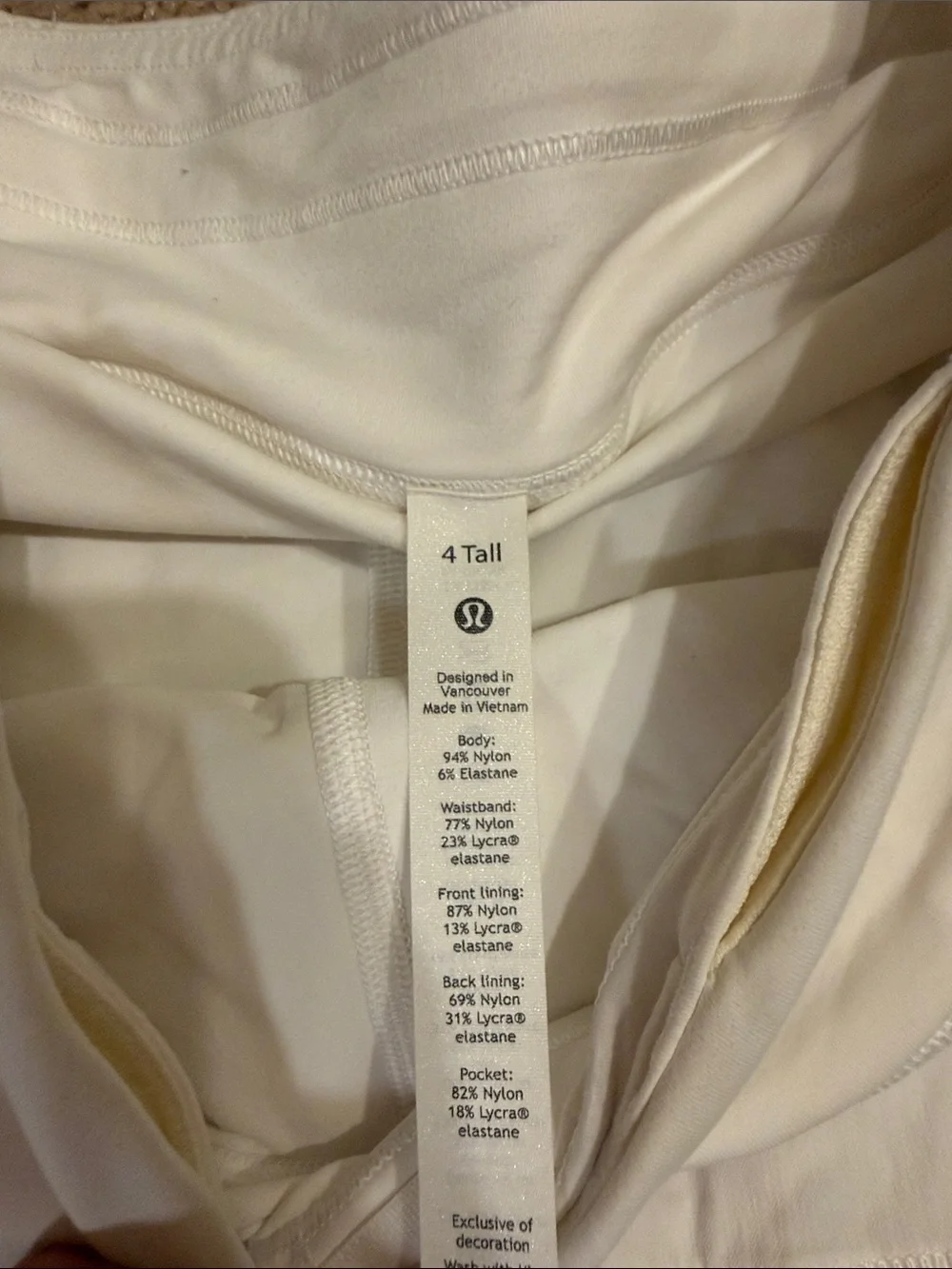 lululemon athletica White Performance Pleated Skort